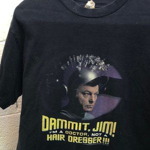 Star Trek Dr McCoy Dammit Jim T-shirt Mens Large